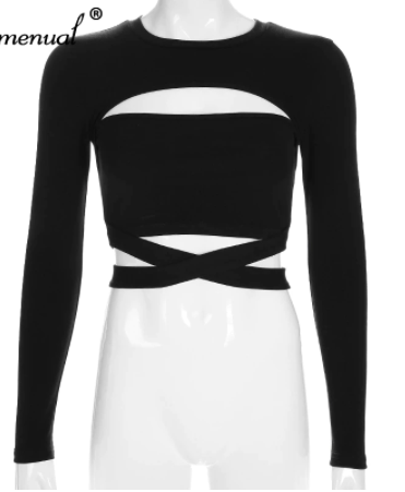 Wrapped Fiercely Cropped Top