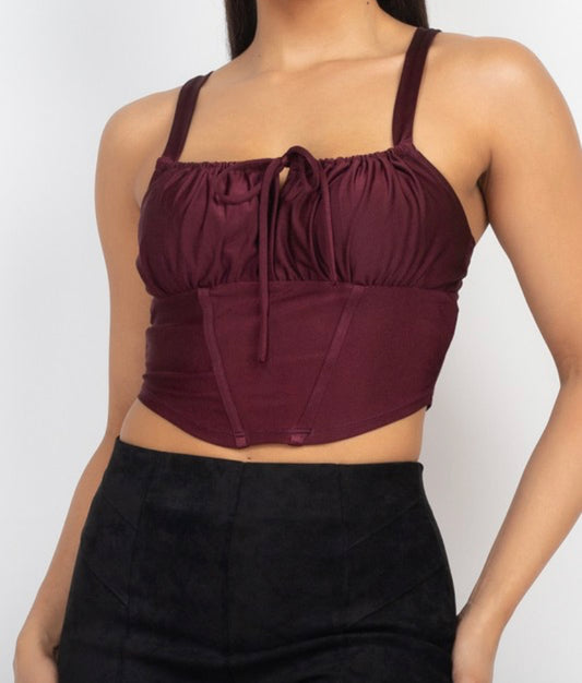 Looking For Me Top (Burgundy)