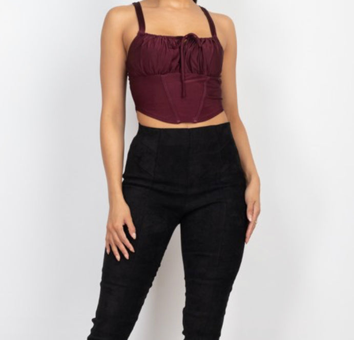 Looking For Me Top (Burgundy)