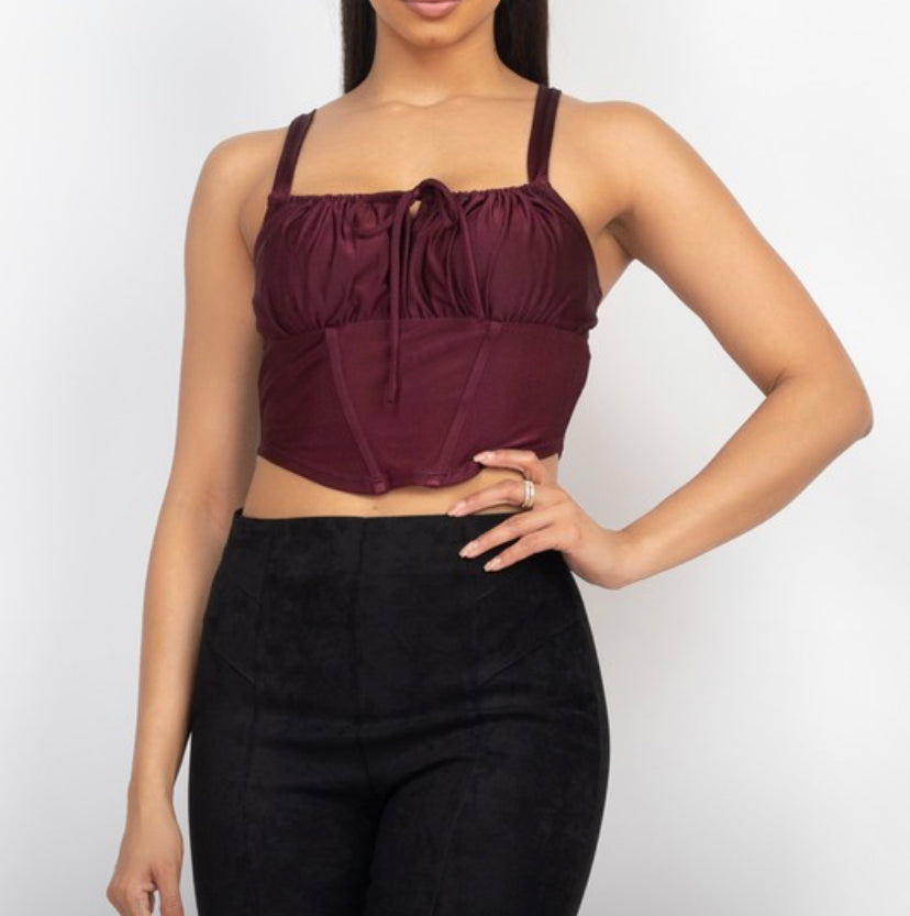 Looking For Me Top (Burgundy)